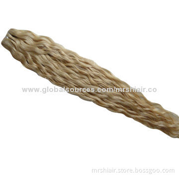 22-Inch Blond Water Wave European Remy Hair Weaves